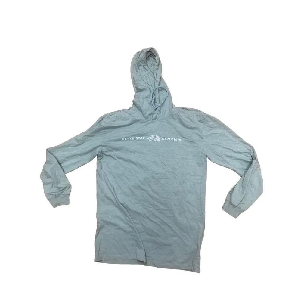 The North Face Mens Green Never Stop Exploring Pullover Hoodie Size Small